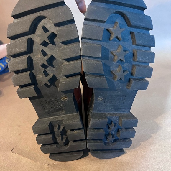 Gianni Bini Down-Town Brown Genuine Leather Chlesea Sole Platform Boots US 10 M - Picture 7 of 12